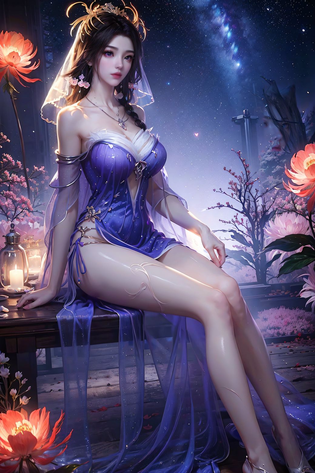 炫酷的性感紫灵紫灵4201-27p高质量8k图包壁纸