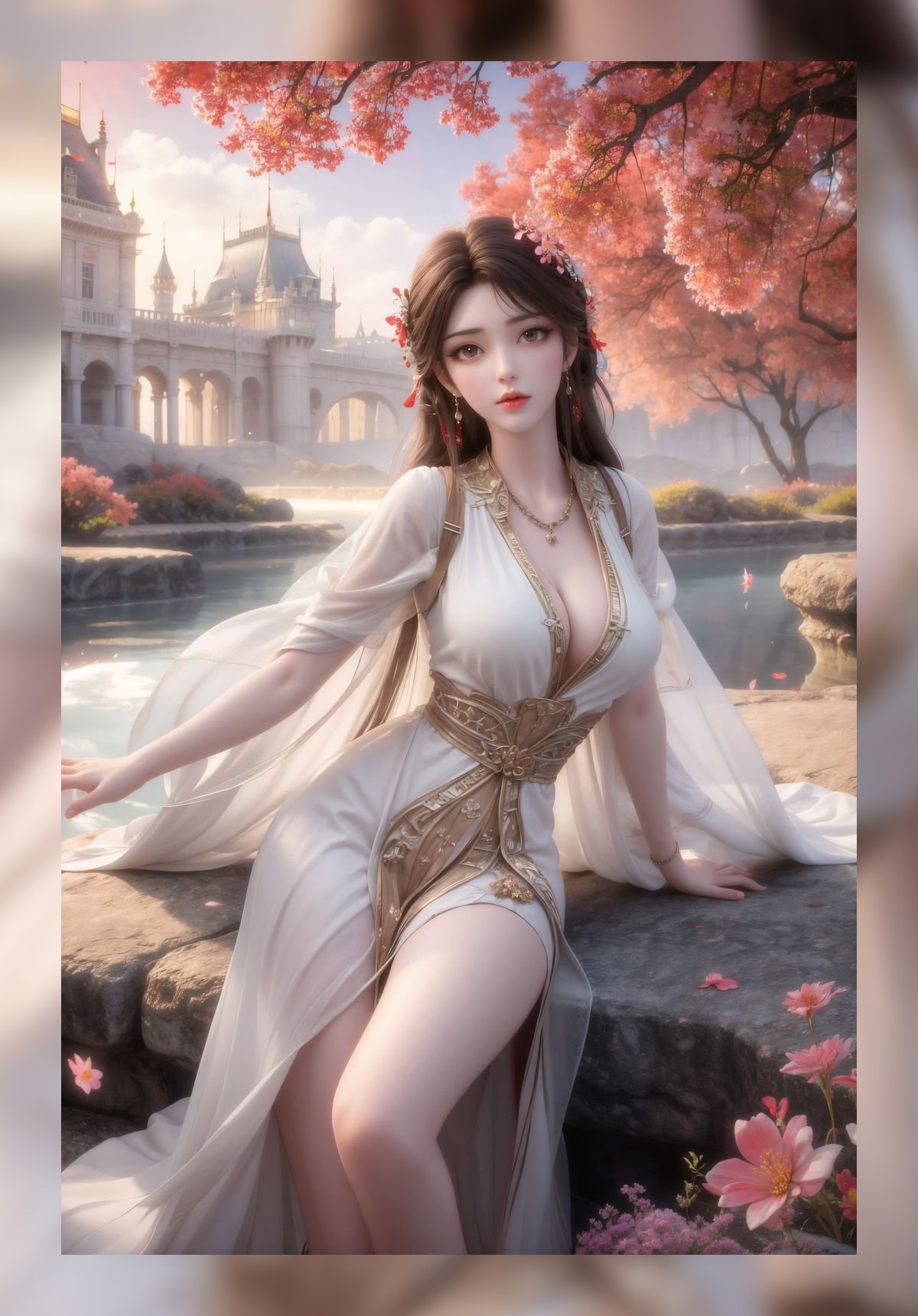 炫酷的ai桌布完美世界火灵儿优质6k壁纸网盘下载