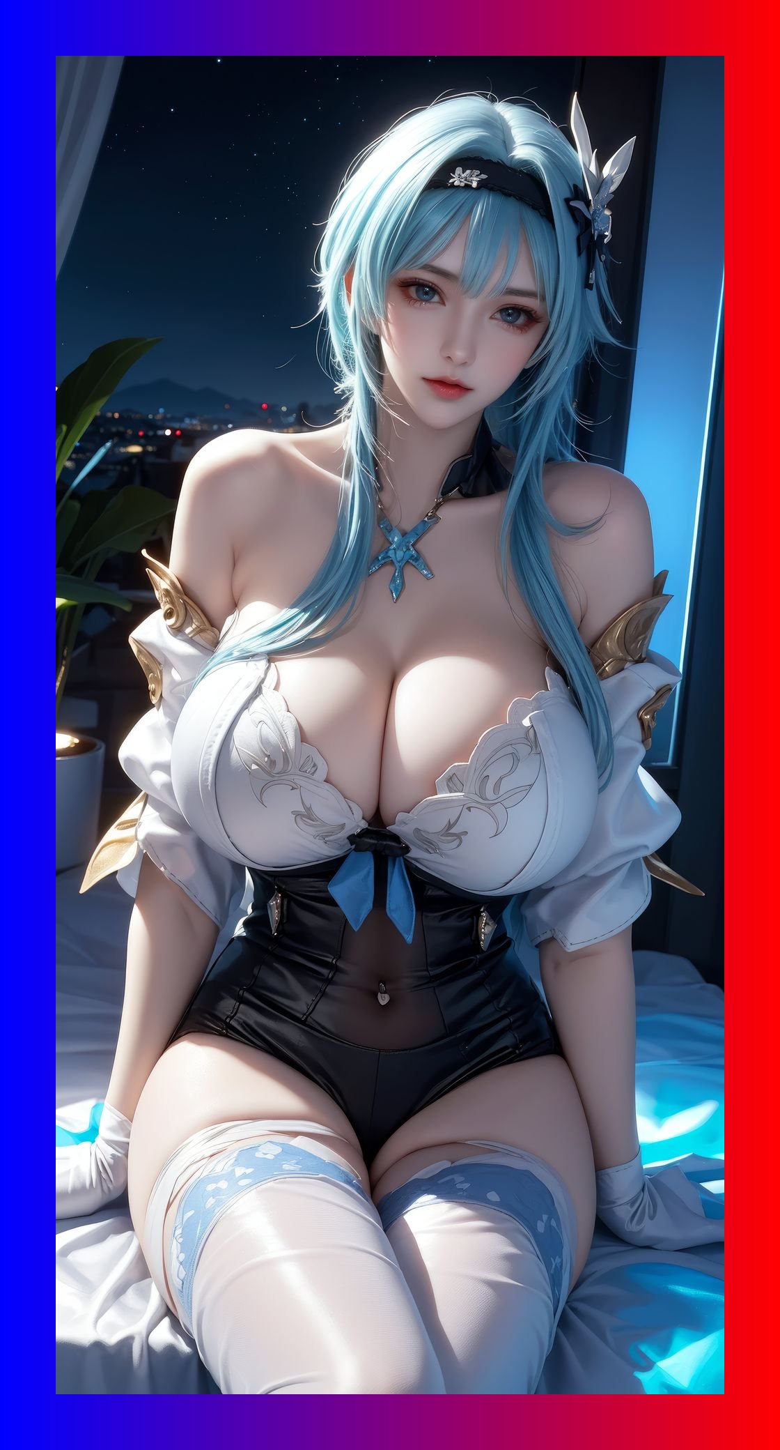 火爆ai美女原神优菈6k图包打包