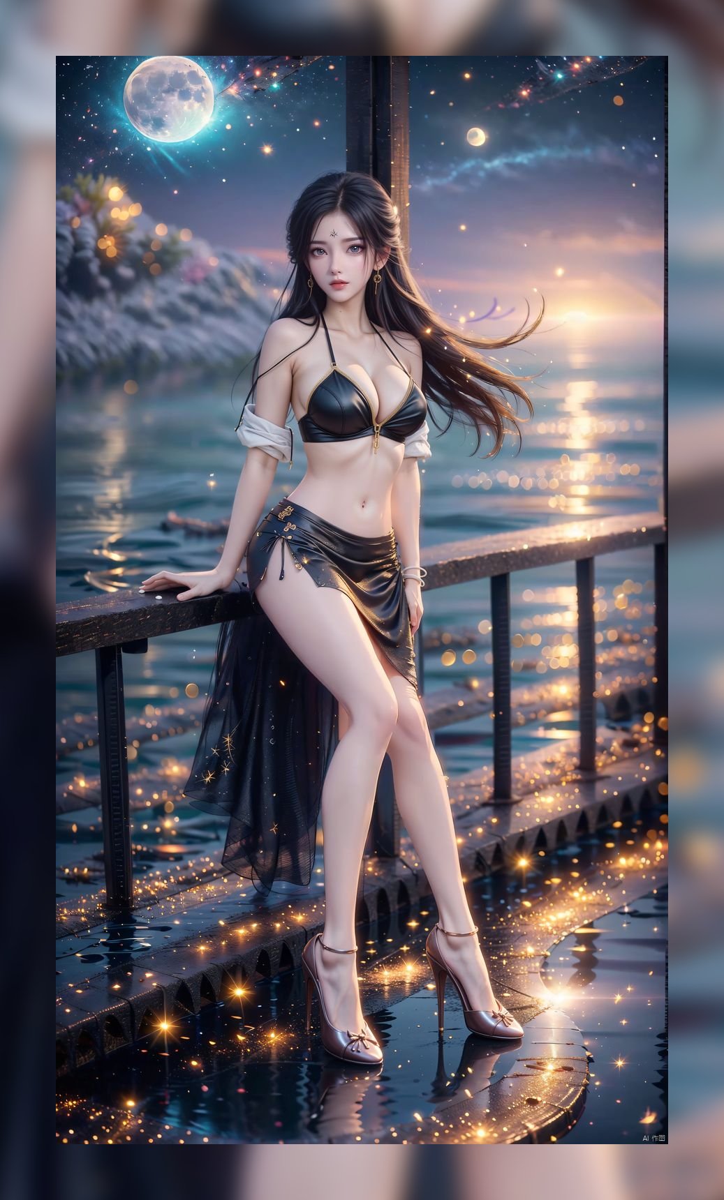 高品质建模身材完美世界月婵4k壁纸打包