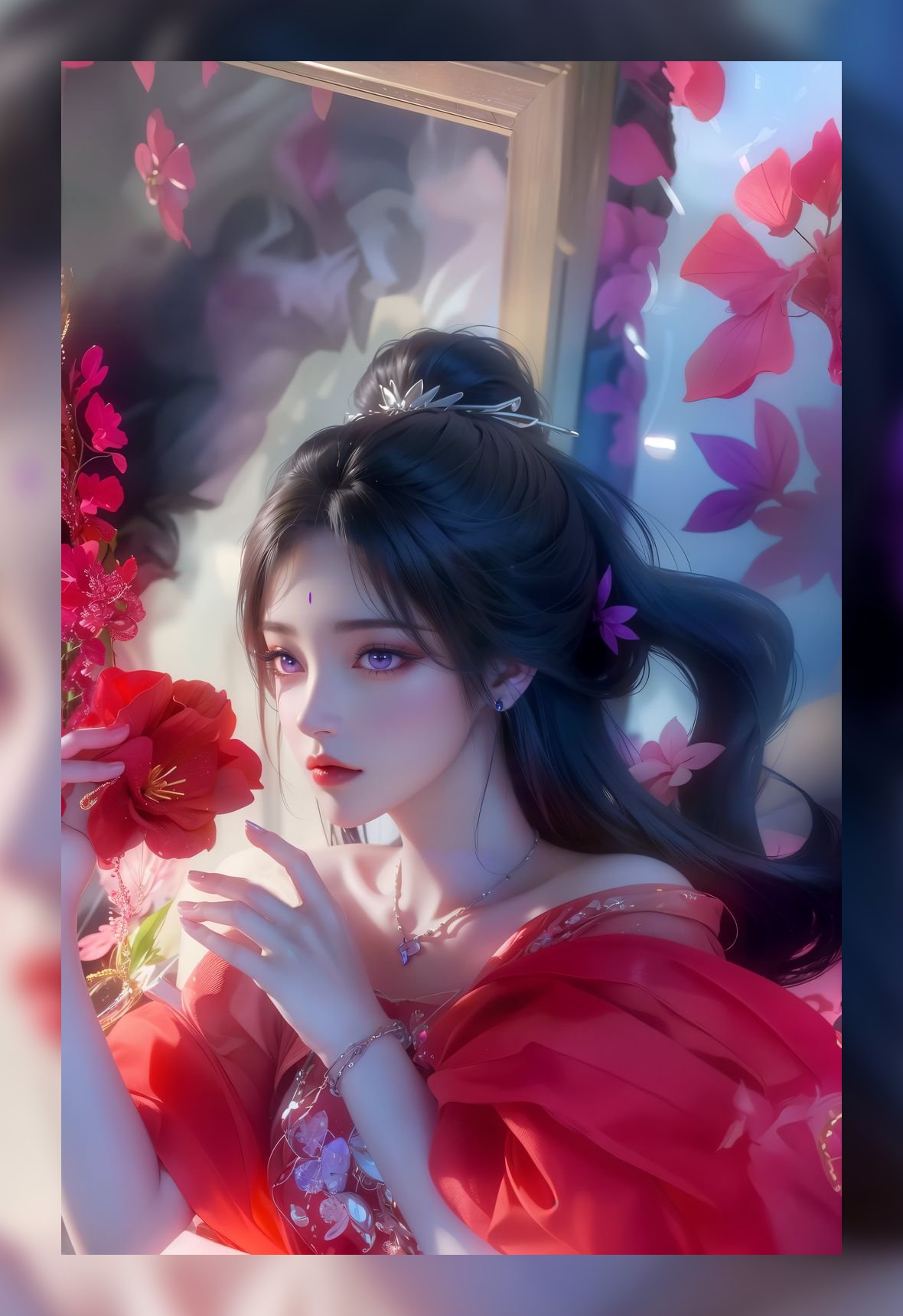 精美的ai素材完美世界月婵高分辨率6k图包下载