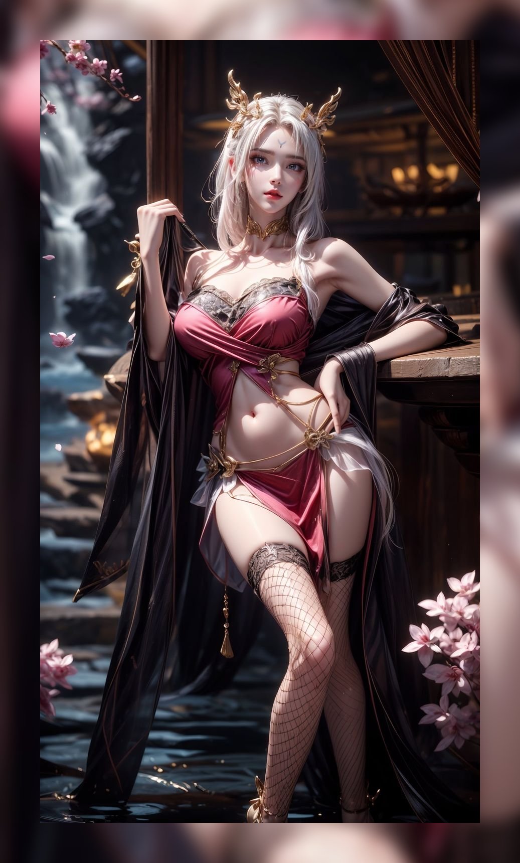 优秀的ai桌面完美世界天狐仙子精美4k图包壁纸