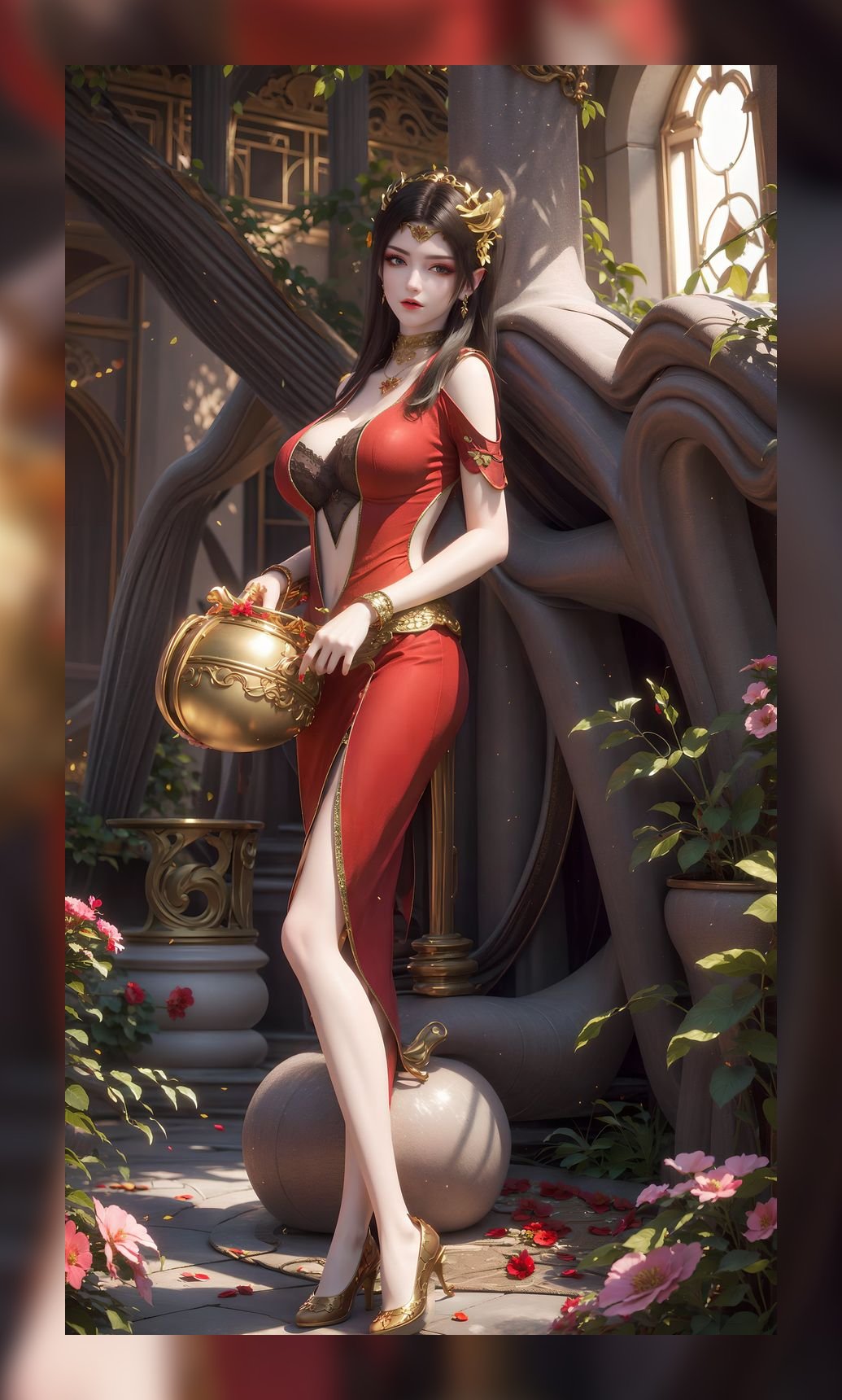 国风ai作品斗破苍穹美杜莎精美8k壁纸网盘下载