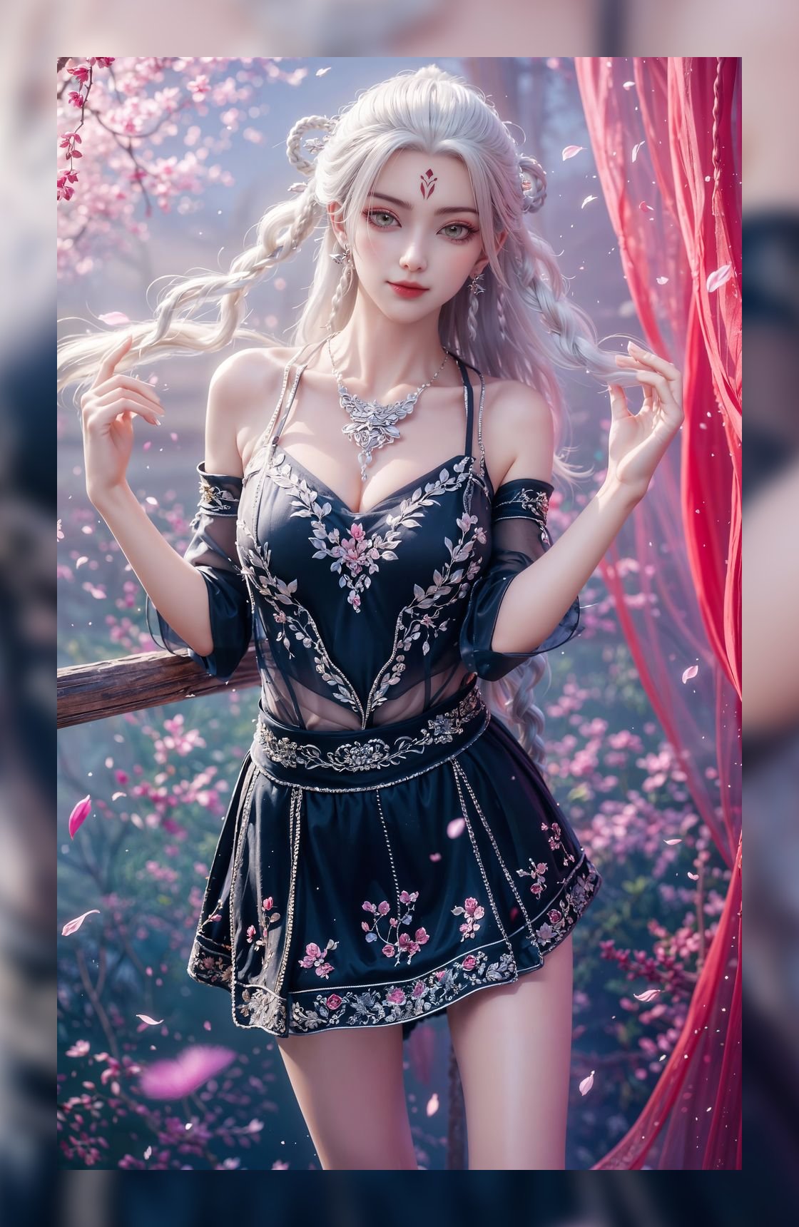 炫酷的ai生成诛仙小白超清8k打包壁纸