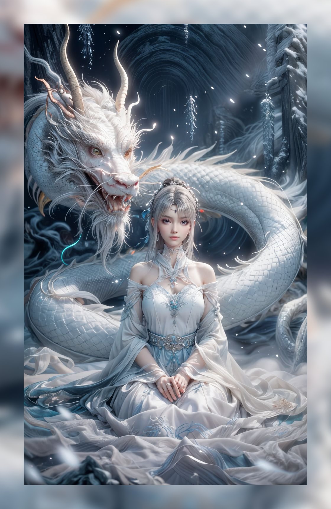 炸裂的ai素材斗破苍穹小医仙高清6k打包壁纸