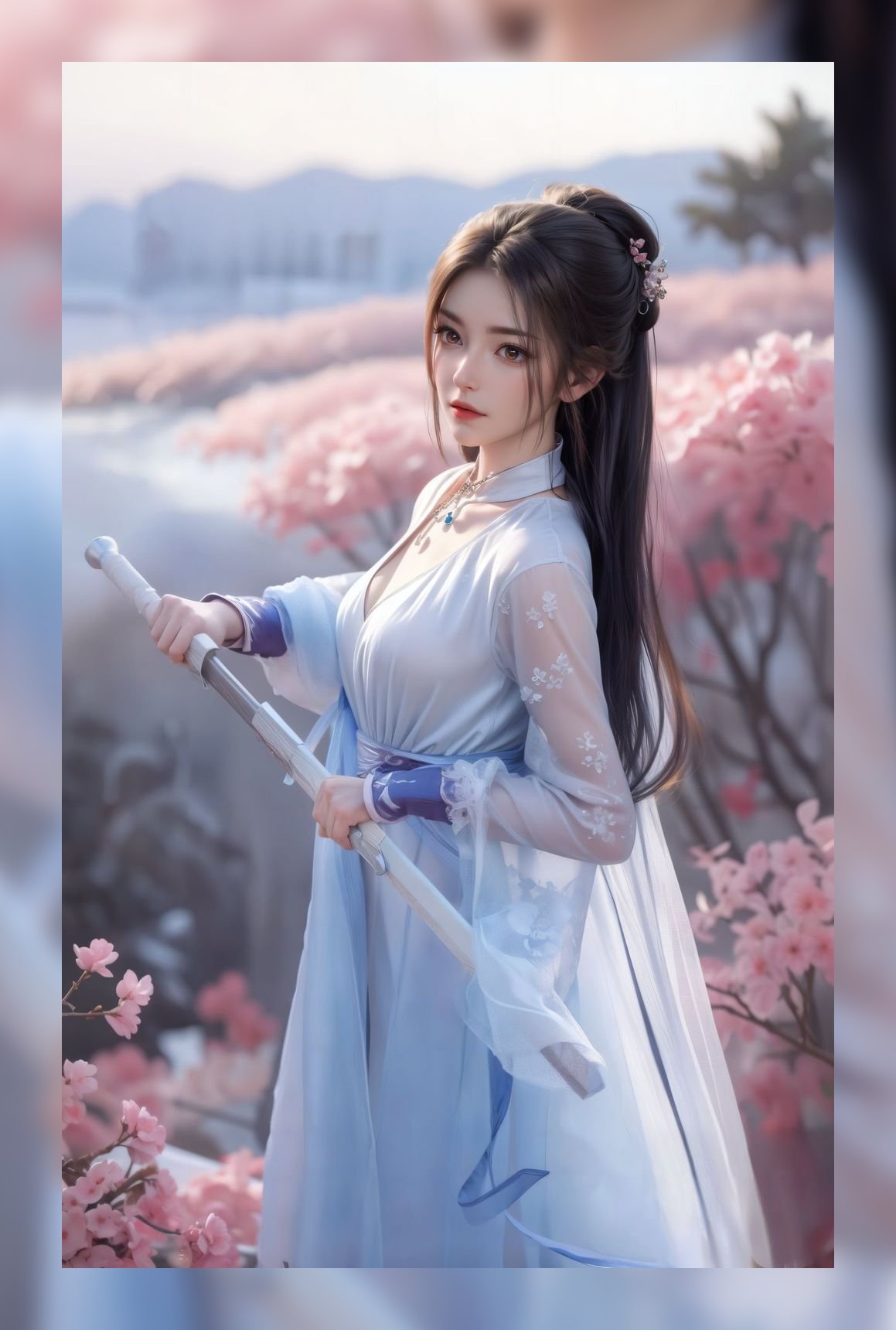 炸裂的ai女生少年歌行李寒衣4k图包壁纸