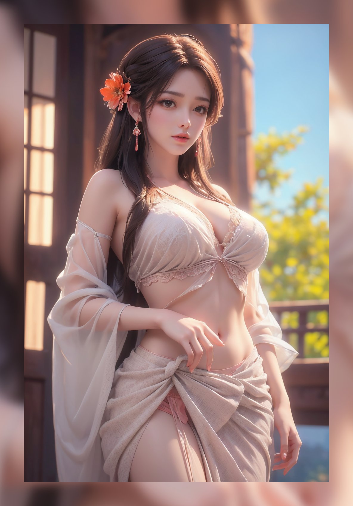 火热ai素材完美世界火灵儿超清8k壁纸下载