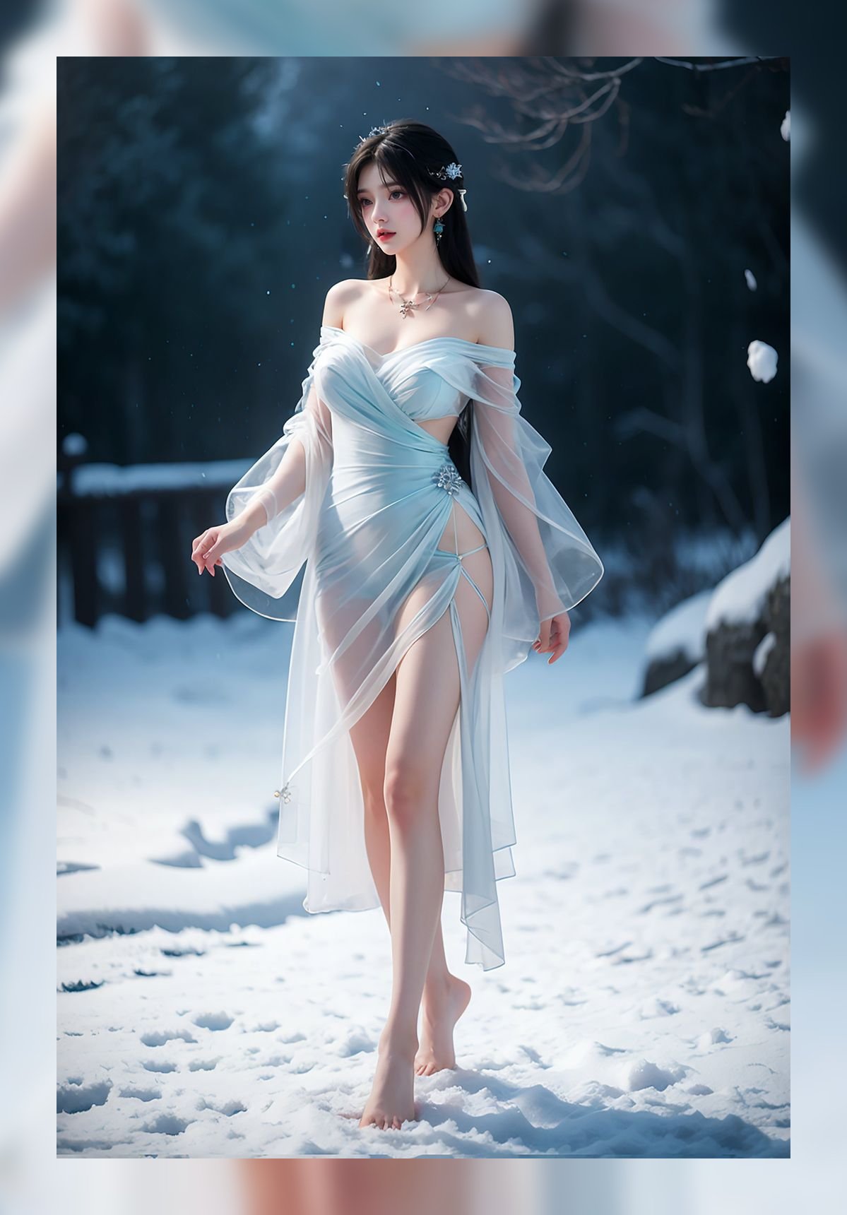 国潮ai女神完美世界清漪6k合集壁纸