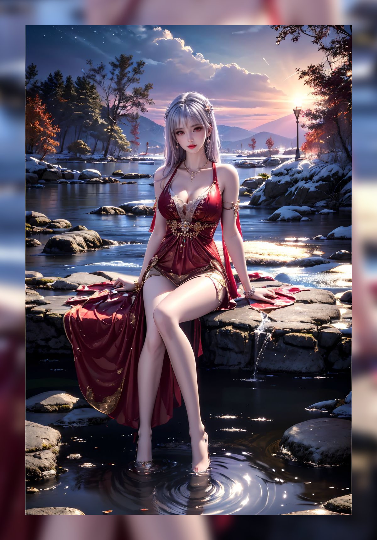 精致ai桌面完美世界太阴玉兔高质量4k打包壁纸