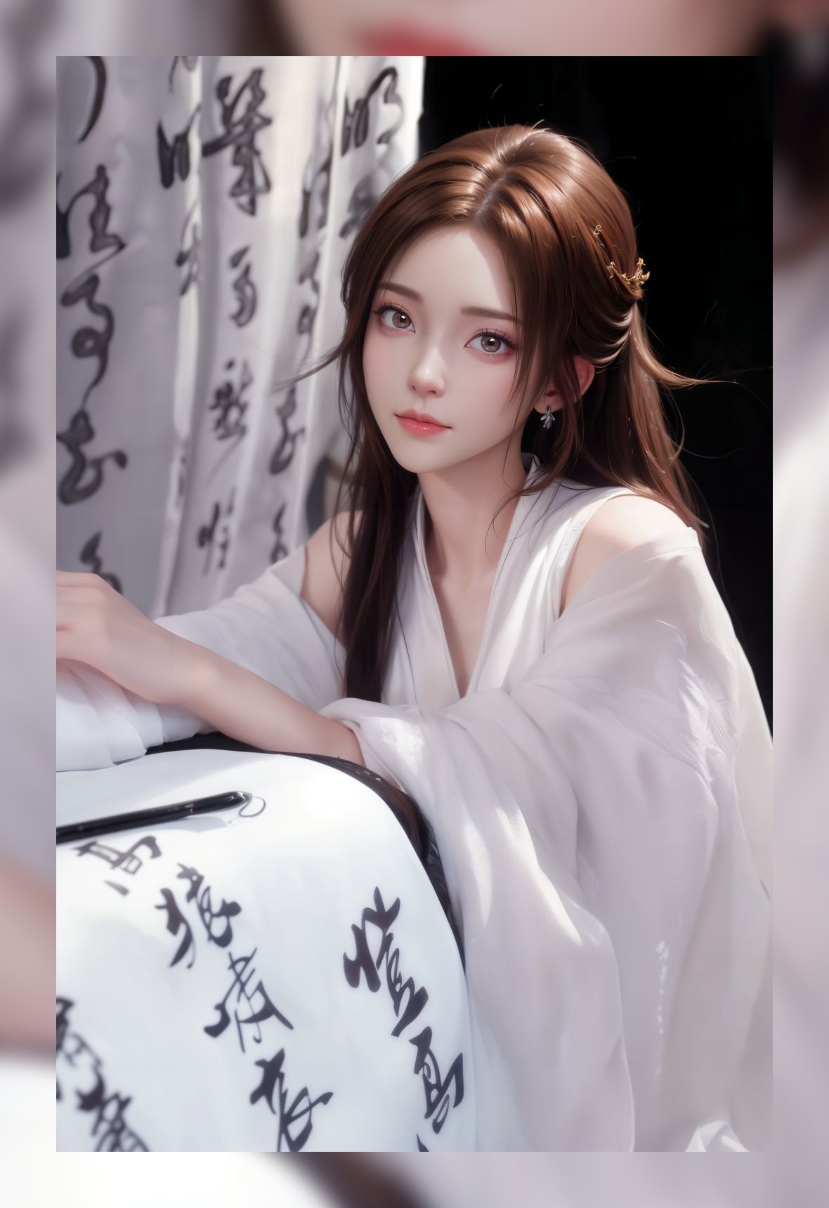 炸裂的ai女生斗破苍穹纳兰嫣然高清8k壁纸下载