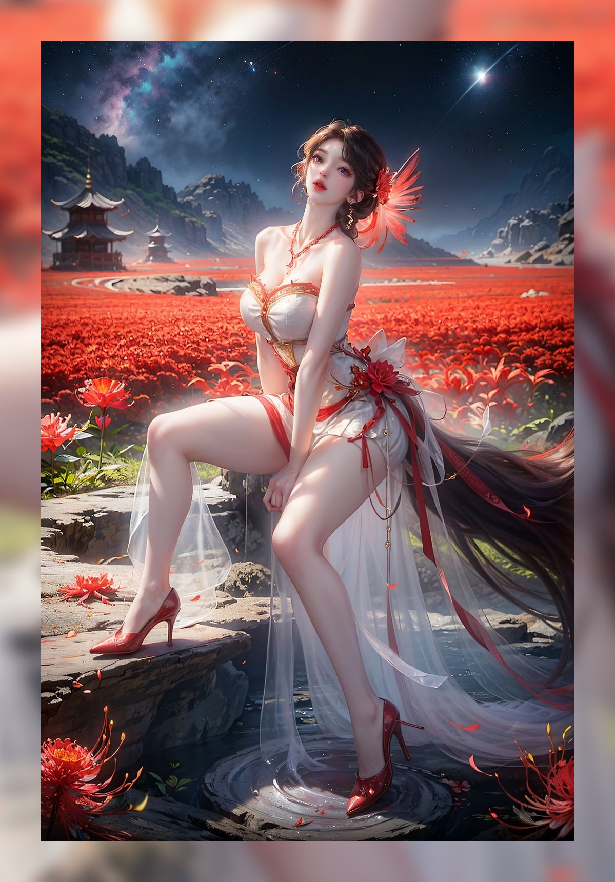 优秀作品ai绘画完美世界火灵儿超清晰8k整理打包