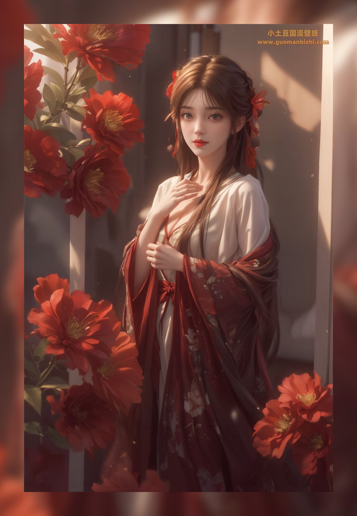 精致ai桌布完美世界火灵儿超清晰6k打包壁纸