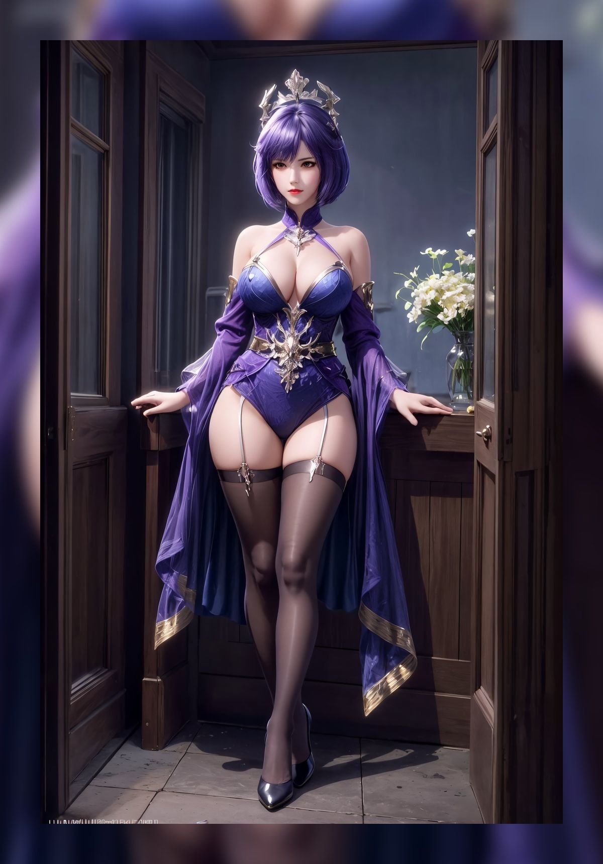 国潮ai绘画斗罗大陆独孤雁高质量4k图包壁纸