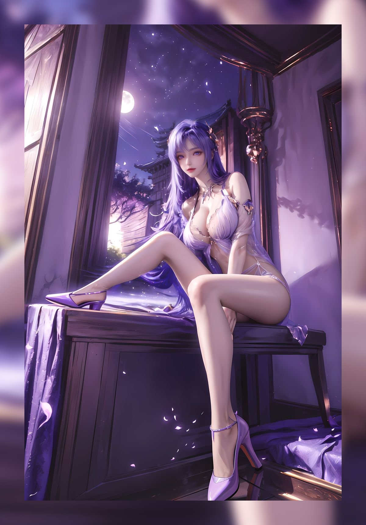 火爆ai美女神印王座圣采儿高清6k壁纸下载