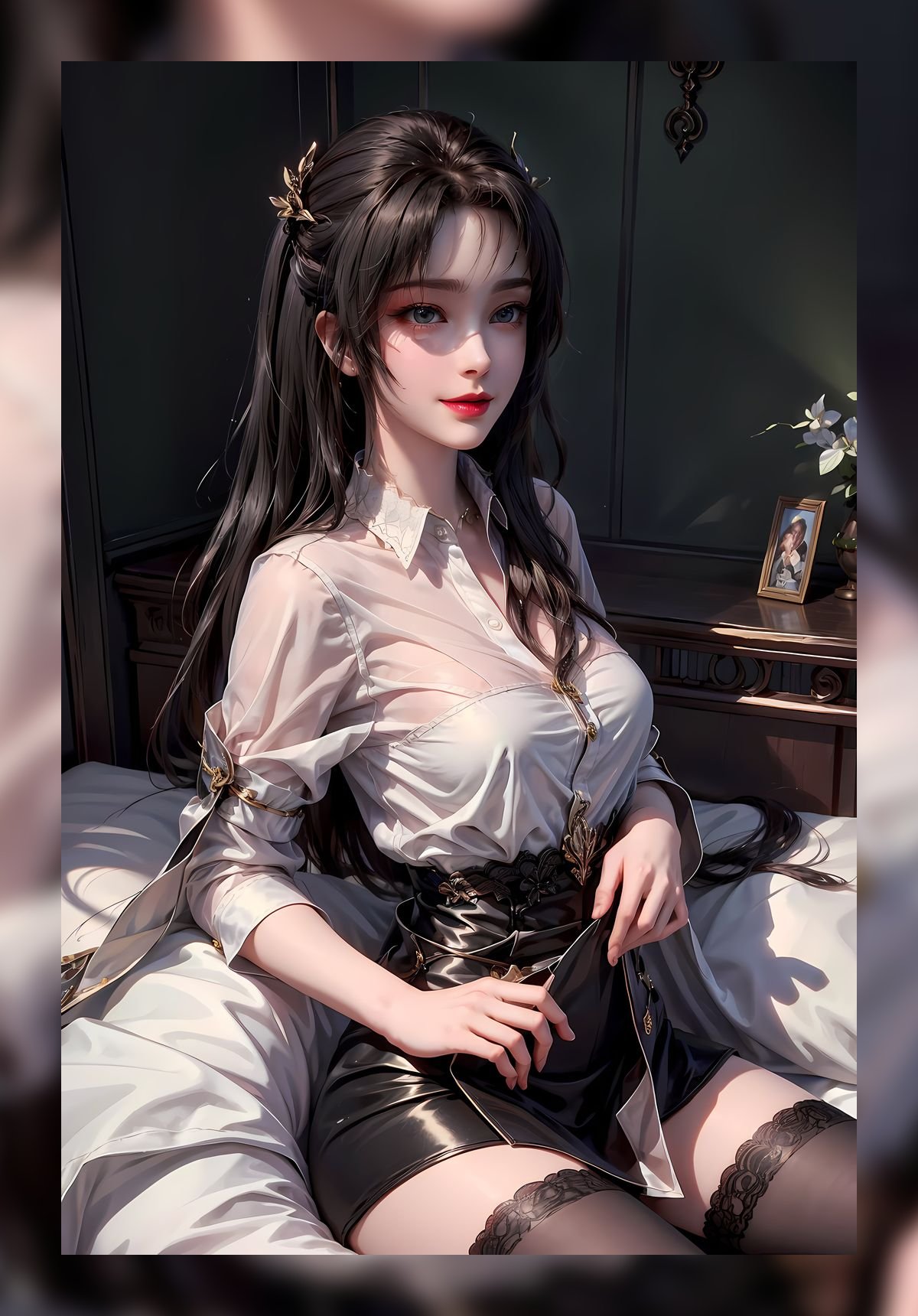 精美的ai绘画完美世界天狐仙子高质量4k壁纸网盘下载