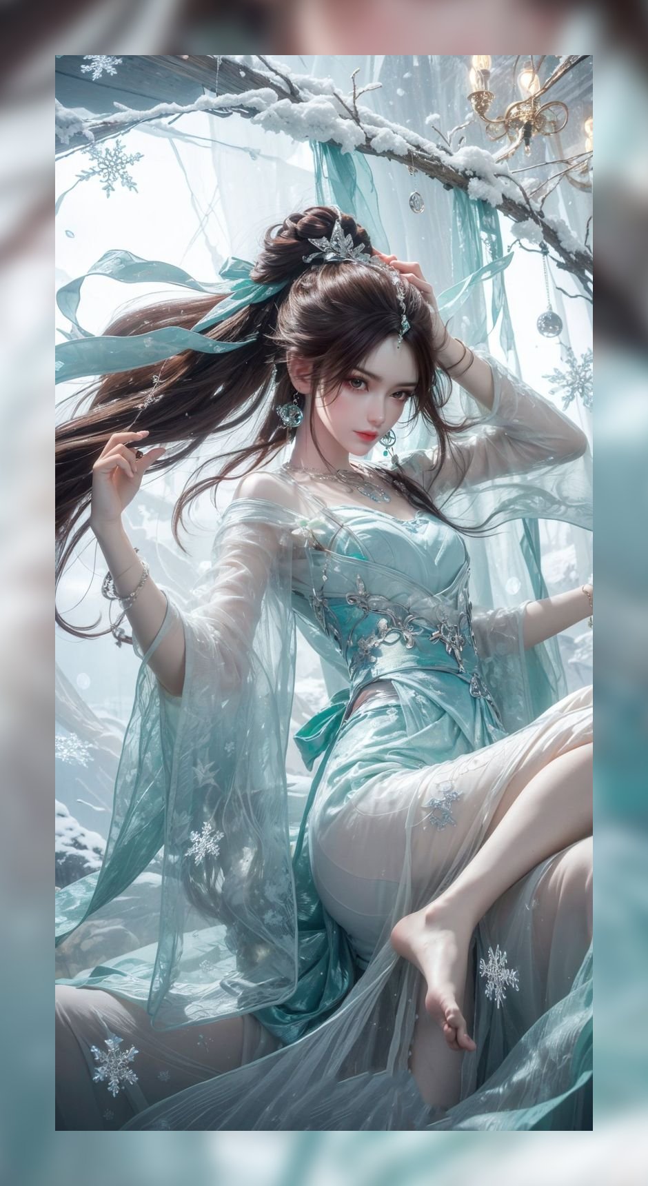 优秀作品ai素材完美世界叶倾仙高清8k图包打包