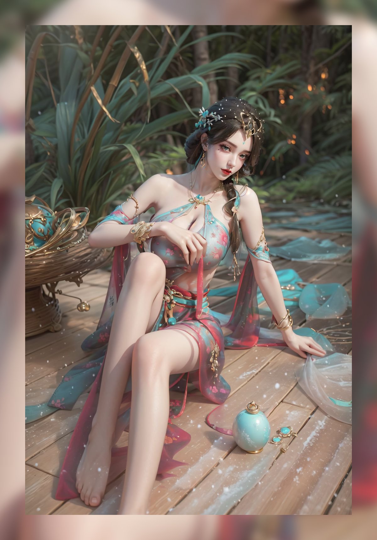 炸裂的ai桌布完美世界柳神精美8k图包打包