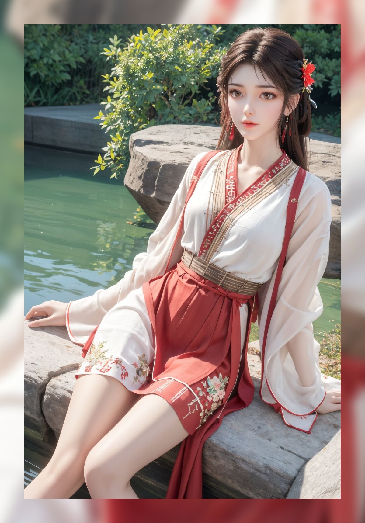 炸裂的ai桌布完美世界火灵儿超清晰6k打包下载