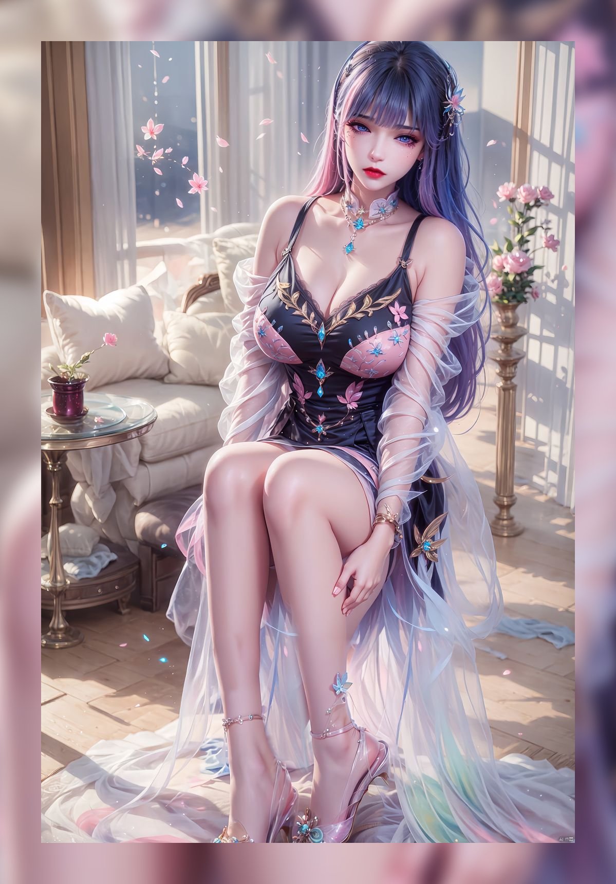 新出炉ai美女神印王座圣采儿超清晰8k壁纸下载