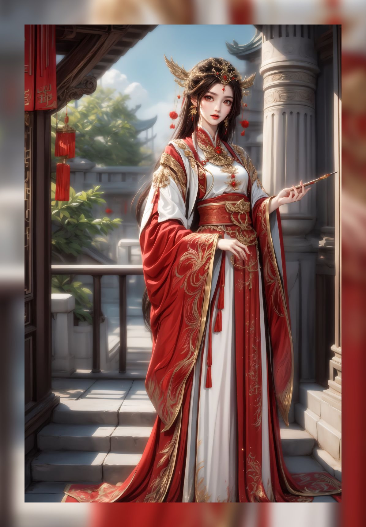 新出炉ai美女完美世界火灵儿高质量6k壁纸打包