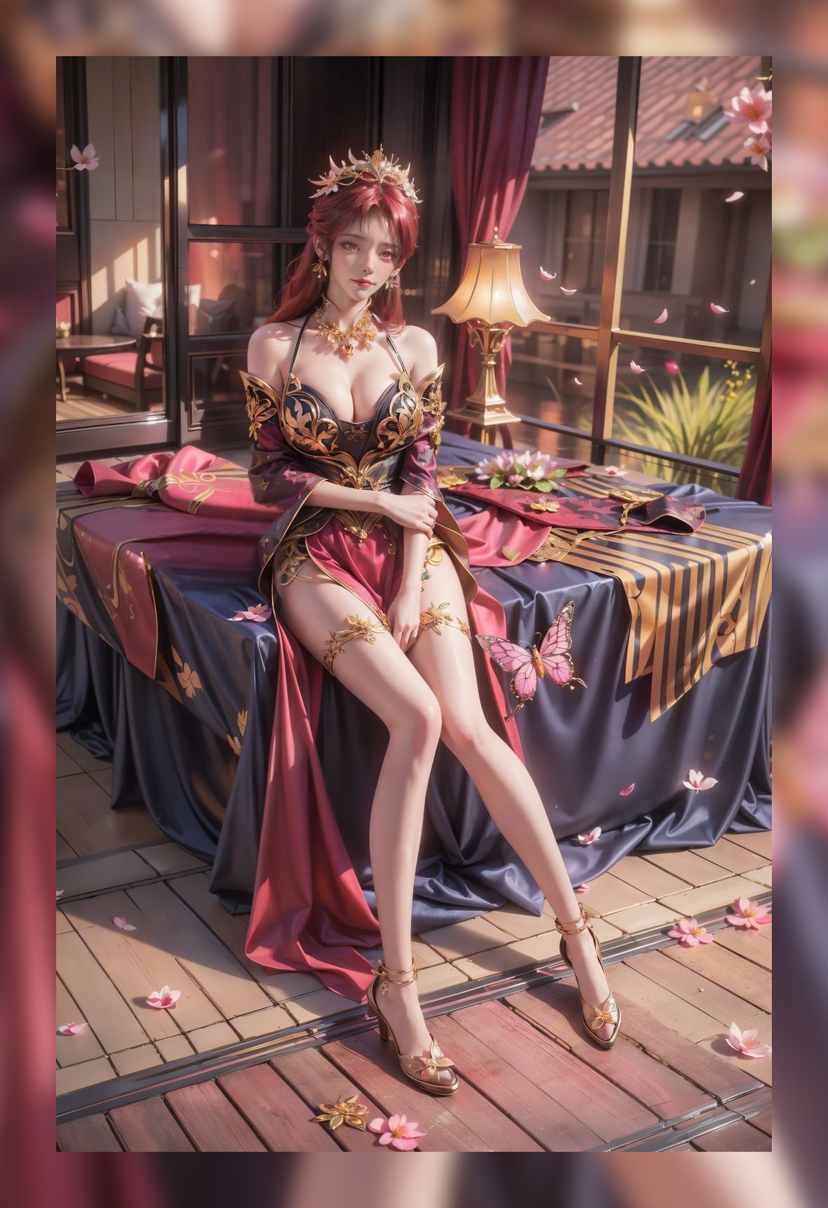 国潮ai绘画百炼成神毒血夫人精美4k壁纸下载