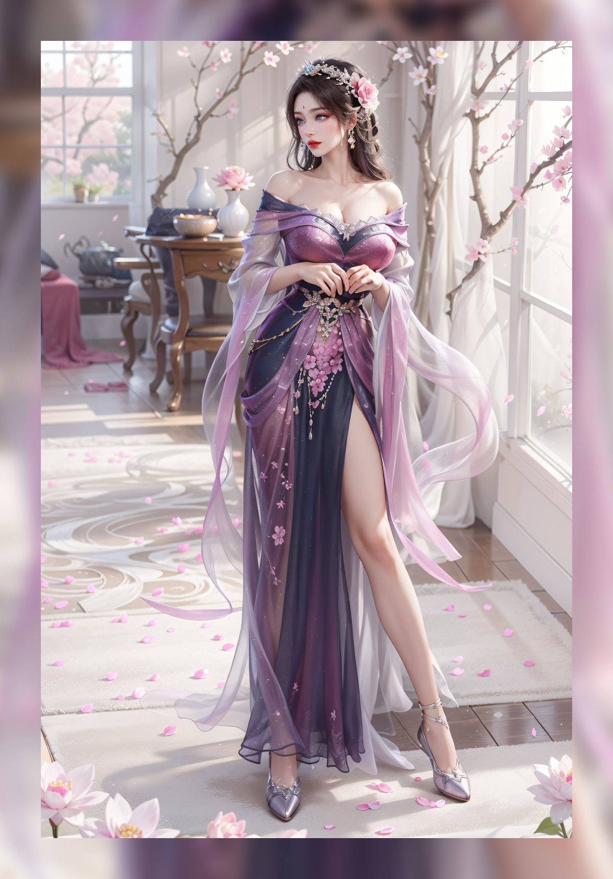 国潮ai桌面完美世界月婵高质量8k图包下载