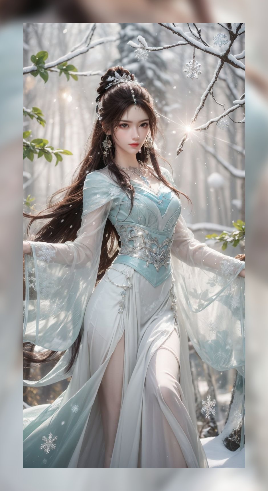 炫酷的ai壁纸完美世界叶倾仙超清8k壁纸网盘下载