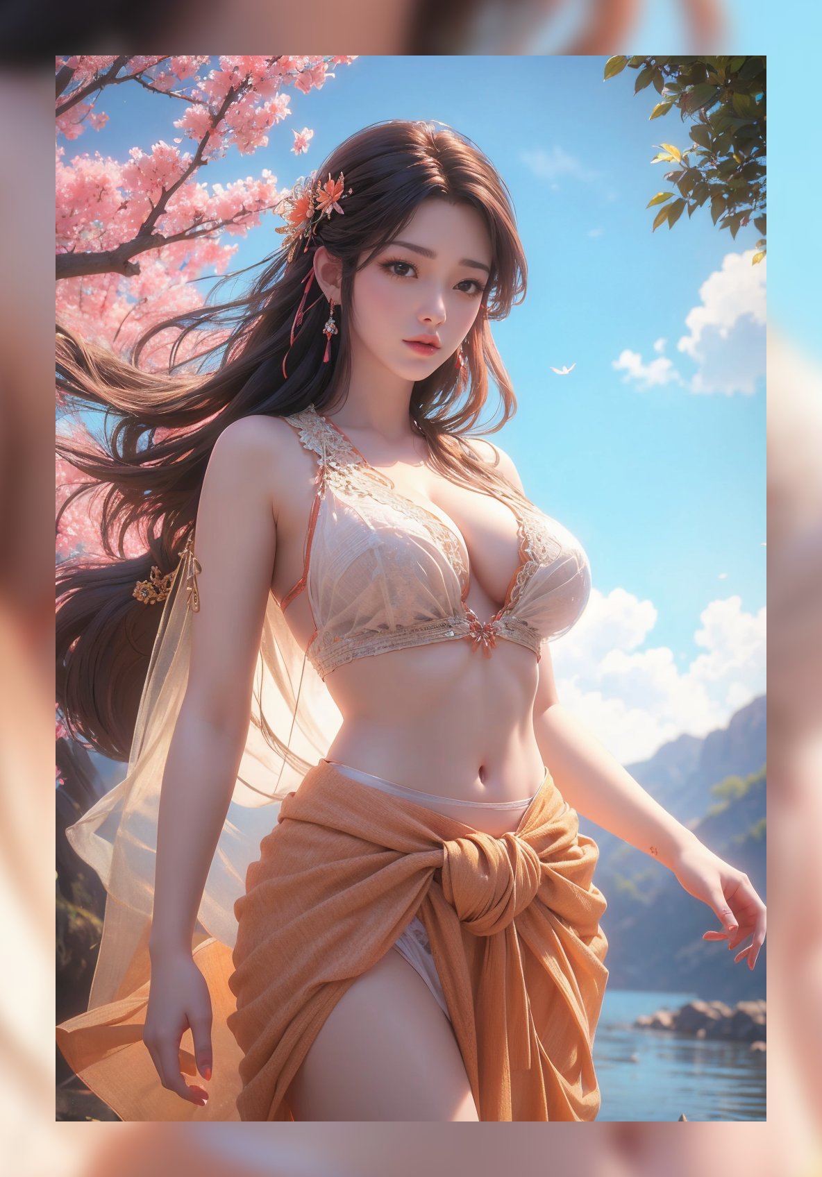 国潮ai桌布完美世界火灵儿高质量4k图包下载