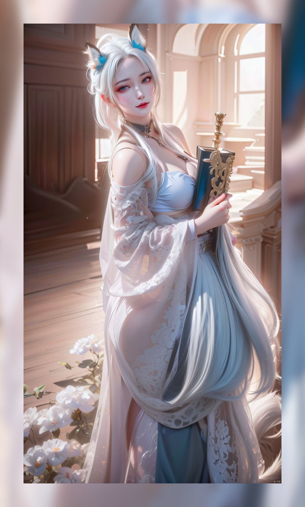 优秀作品ai女神完美世界天狐仙子4k壁纸网盘下载