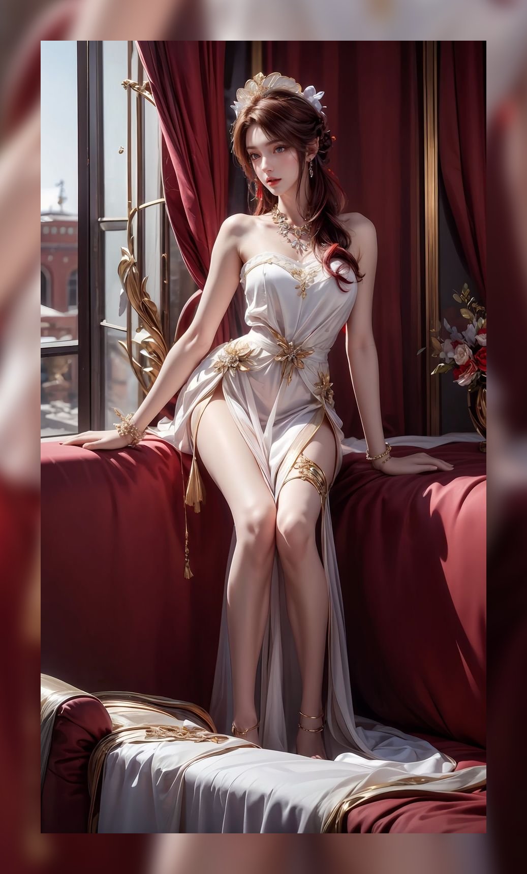 优秀的ai壁纸完美世界火灵儿超清晰6k图包壁纸