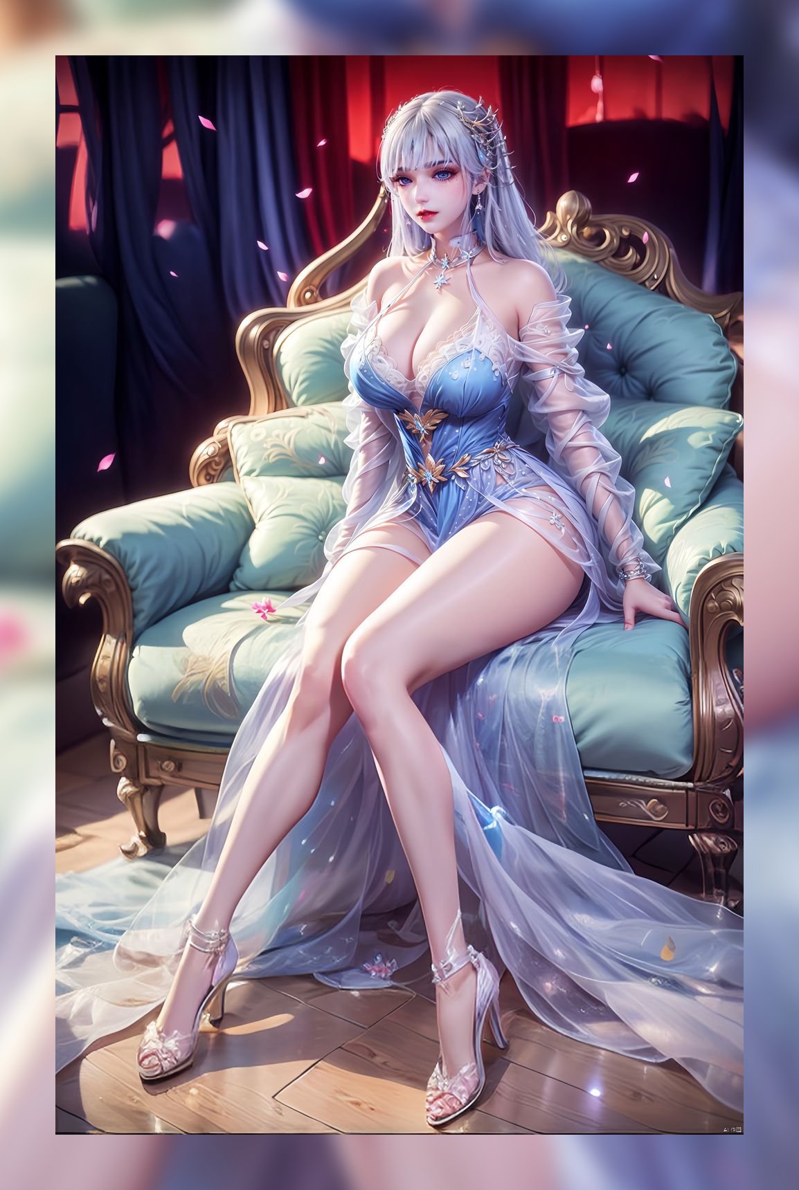 新出炉ai素材神印王座圣采儿超清8k图包下载