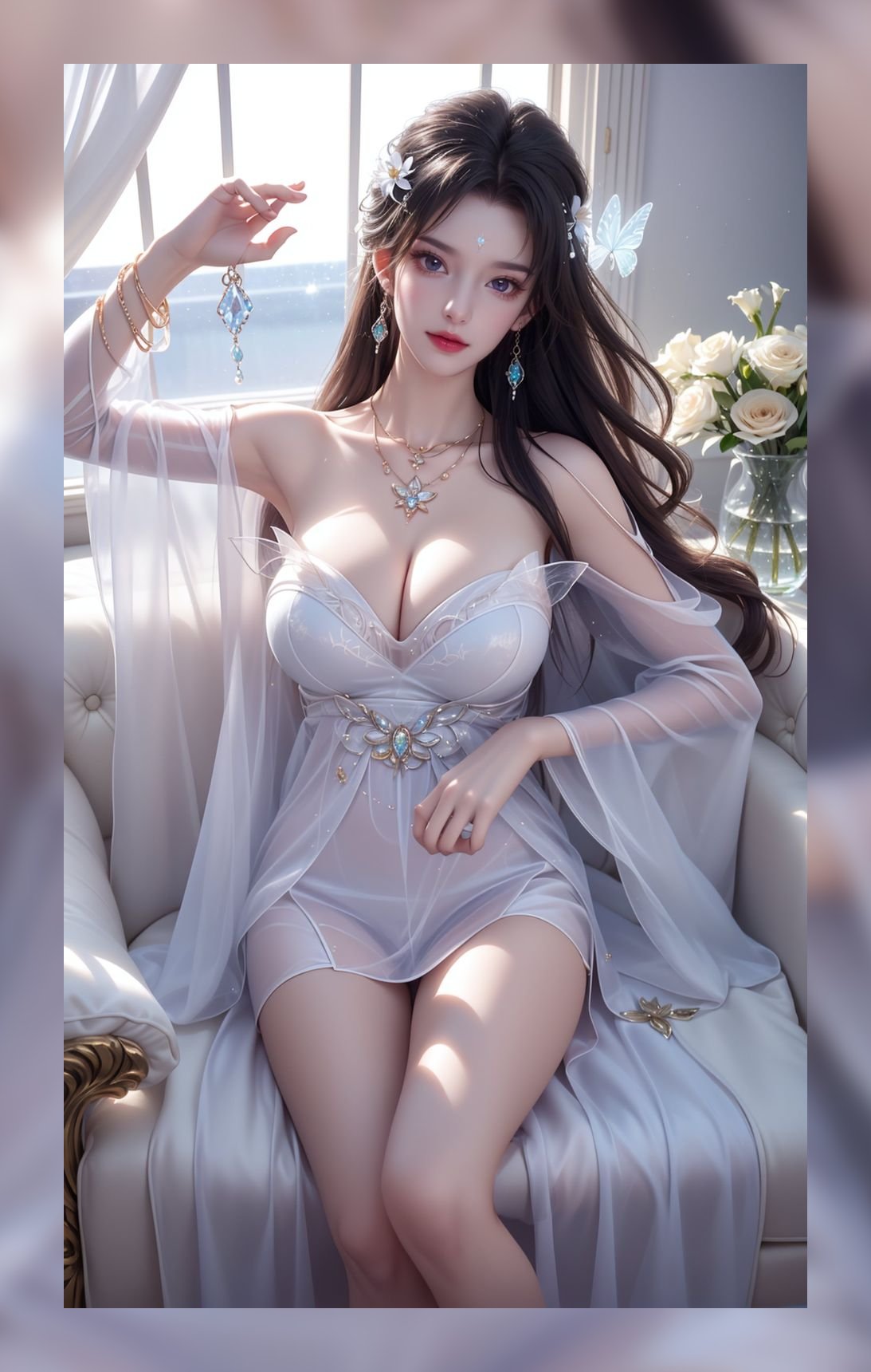 热门ai美女完美世界清漪高清8k图包壁纸